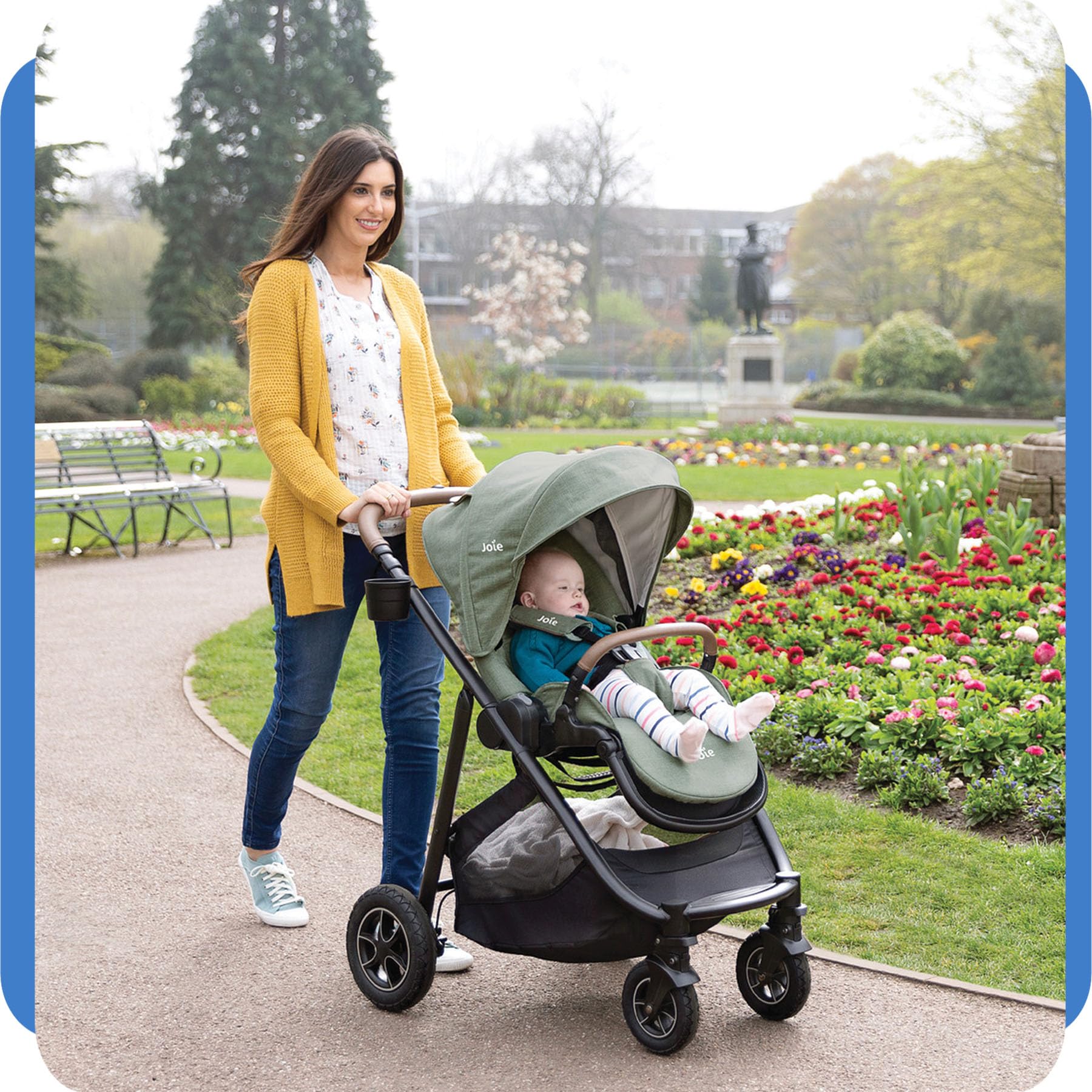 JOIE VERSATRAX Poussette Assise Réversible Pliable Roues Anti-Crevaison 22 kg