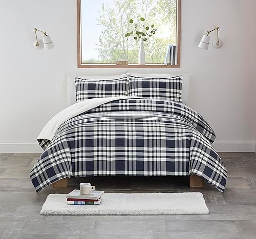 Miniatura 5 de UGG 32553 Devon - Juego de edredón de 3 piezas, tamaño King, California King, edredón de lujo y dos fundas de almohada, acogedor, cómodo,