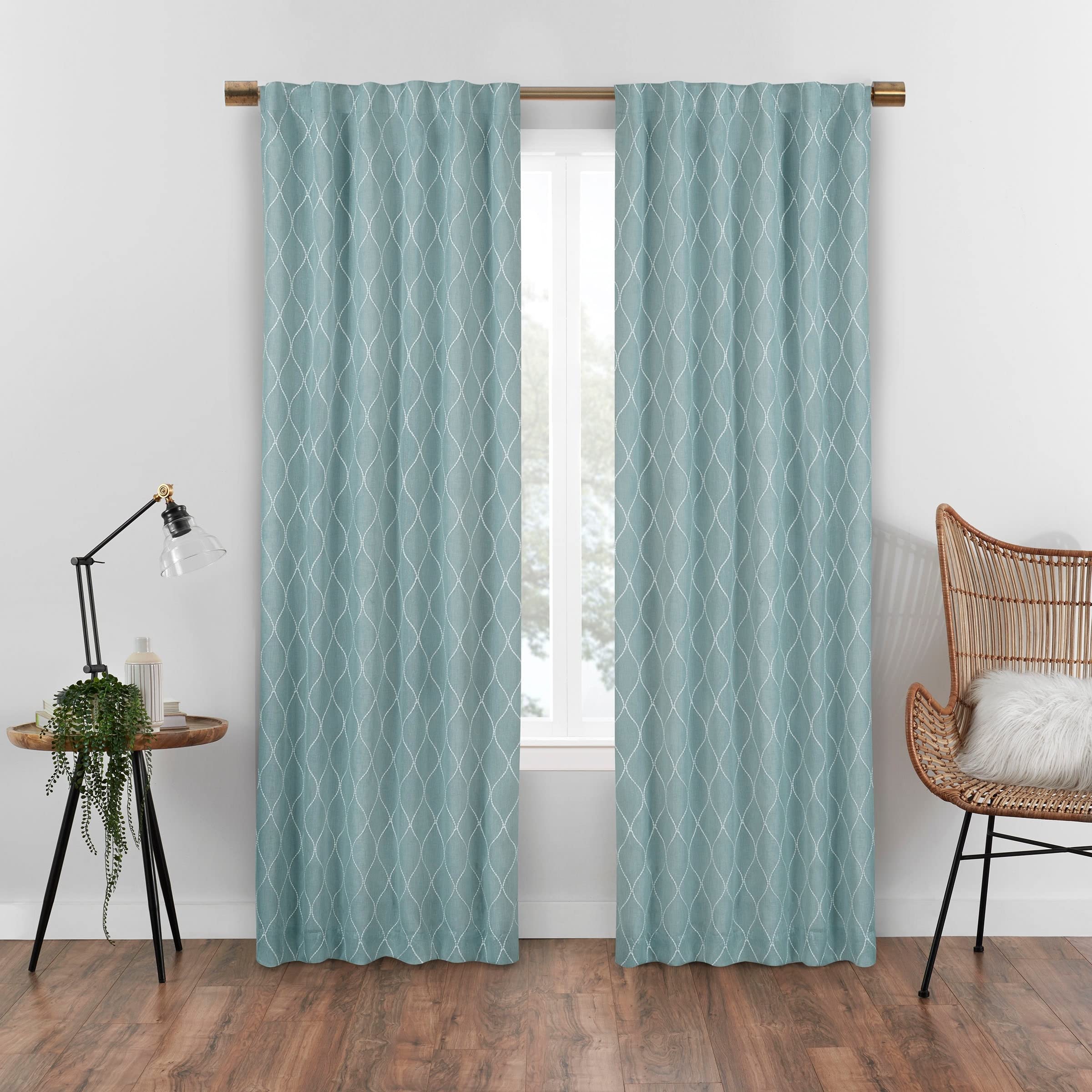 Rideau de poche Eclipse Nora Geo motif géométrique Spa 50x63 cm