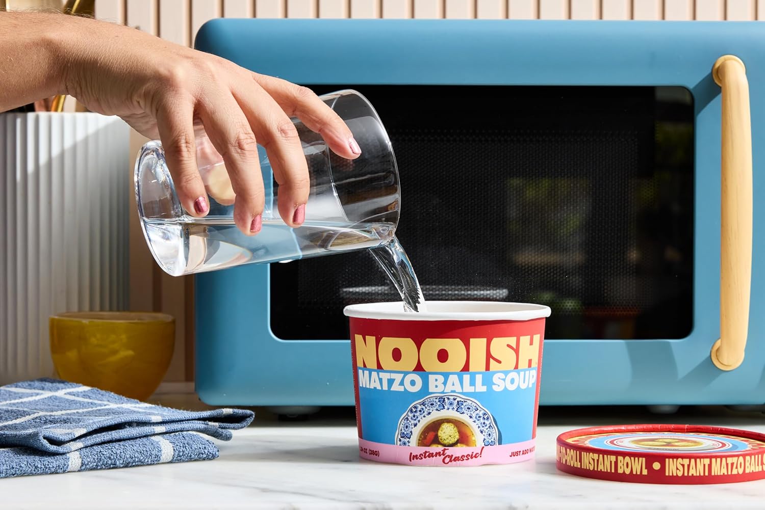 NOOISH Instant Matzo Ball Soup (4 pack) | Kosher, Pareve, Vegetarian | Just add water, ready in minutes | Clean ingredients, No MSG | Shelf-stable, Pantry Staple