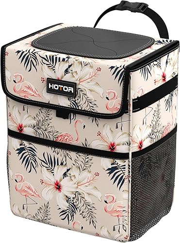 HOTOR Basurero para automóvil organizador de automóvil a prueba de fugas y bolsa de almacenamiento para la parte traseradelanteraconsola de