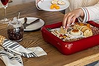 Vista 5 de Fancy Panz Charcutería Veggie Trayz - 9 compartimentos elevados - Se adapta a la bandeja elevada clásica y premium Fancy Panz para servir alimentos