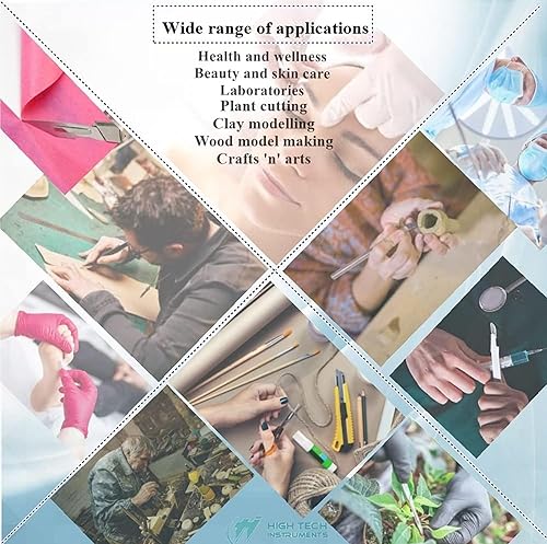 Miniatura 8 de 1 CUCHILLO DE ESCALPEL DE ACERO INOXIDABLE #3 CON 20 ESTRELLAS QUIRÚRGICAS ESTRELLAS #10 & #11 (MARCA HTI)