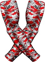 Vista 32 de B-Driven Sports Mangas de compresión prémium Pro-Fit para hombres, mujeres y jóvenes, 44 diseños gráficos, mejoran la circulación