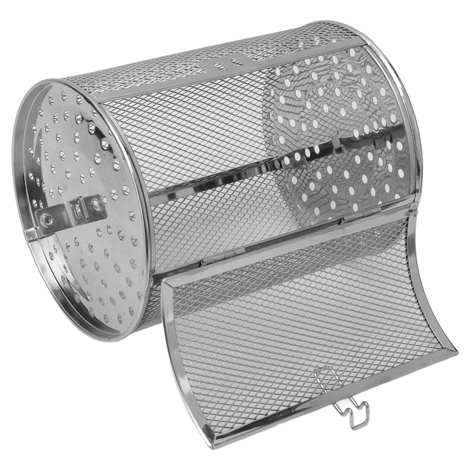 Panier Rotatif de Cuisine 360 Degrés, Support pour Four en Acier Inoxydable, Cage de Rôtissoire Multifonction Compatible Tous Types de Four, Panier à Griller pour Poulet Frites L