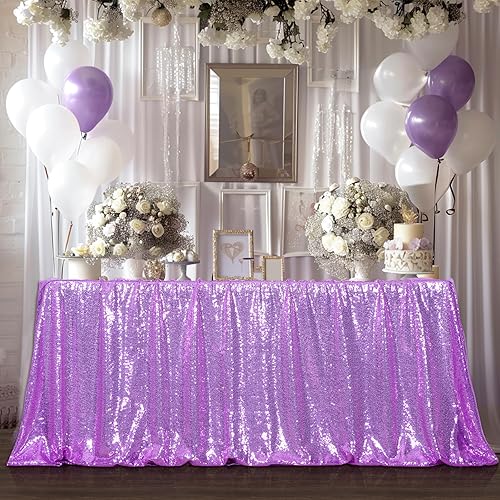 Miniatura 5 de Poise3EHome Mantel rectangular de lentejuelas para exhibición de tartas y postres de fiesta, en eventos