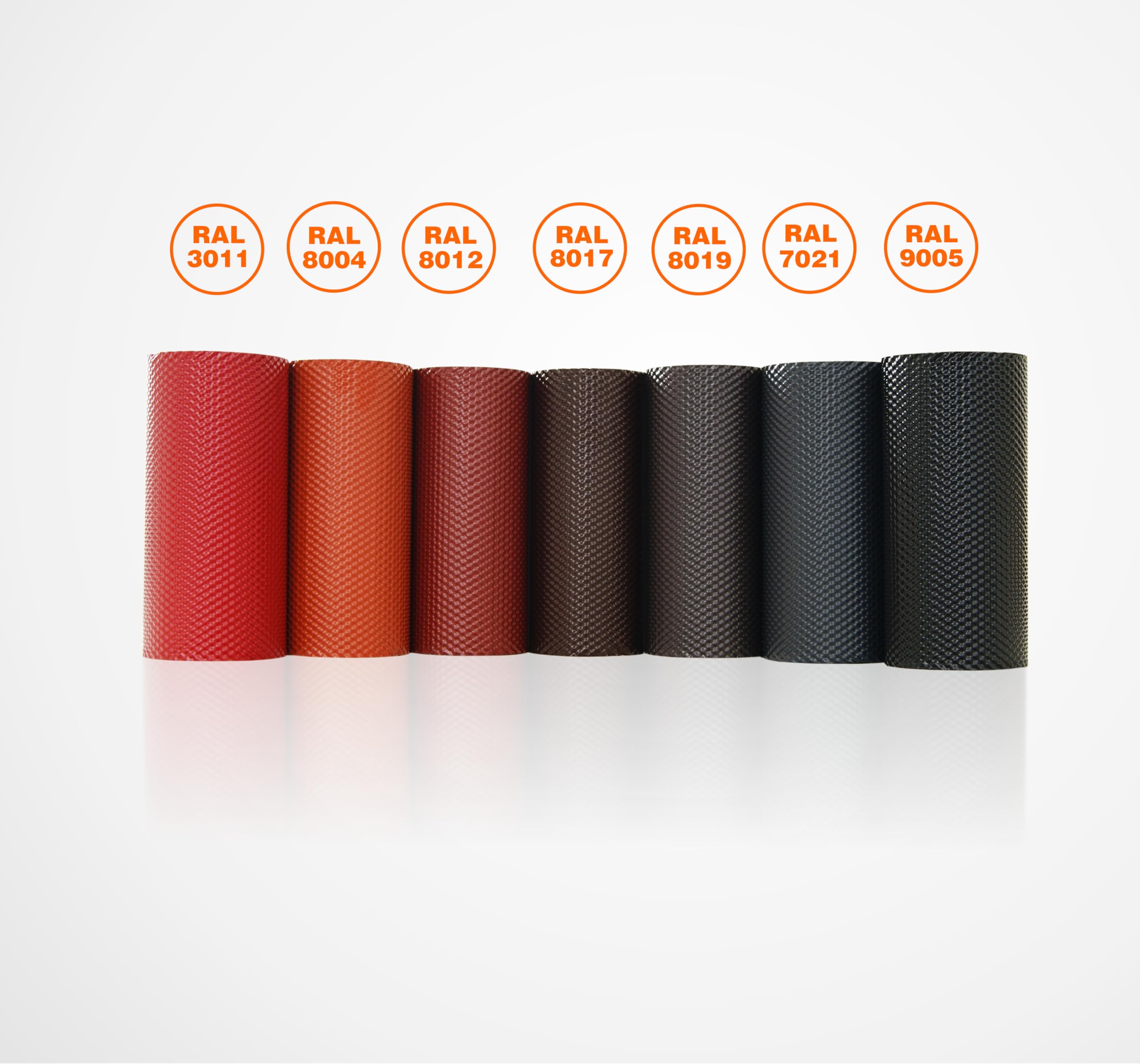 Conexión de la chimenea aluminio estructurado 3D 300 mm x 5 m, 7 colores Cinta de conexión de pared Techo Chimenea de la pared de la chimenea (negro)