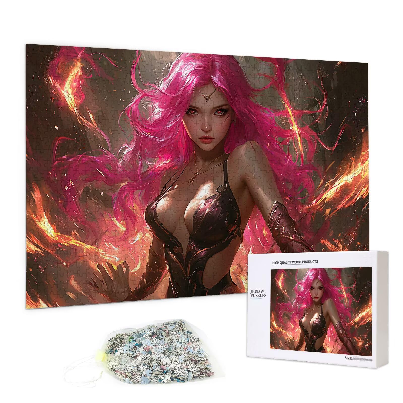 Puzzle 2000 elementów, puzzle 2000 elementów drewnianych dla dorosłych, gra edukacyjna DIY z pudełkiem na prezent dla dorosłych, grube i wytrzymałe drewno, puzzle do dekoracji, pomysł na prezent dla