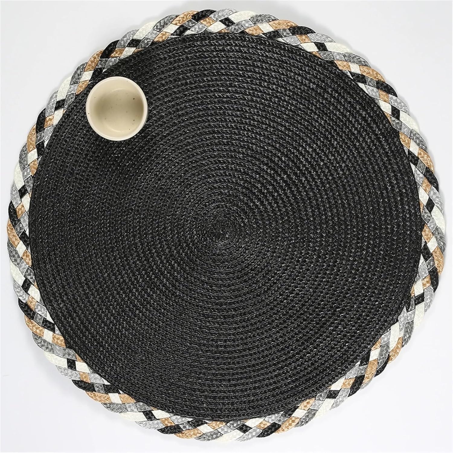 1/4pcs Placemat Heat Resistant Non-Slip Placemats for Dining Table Washable Durable Polypropylene Woven Place Mat(4PCS)