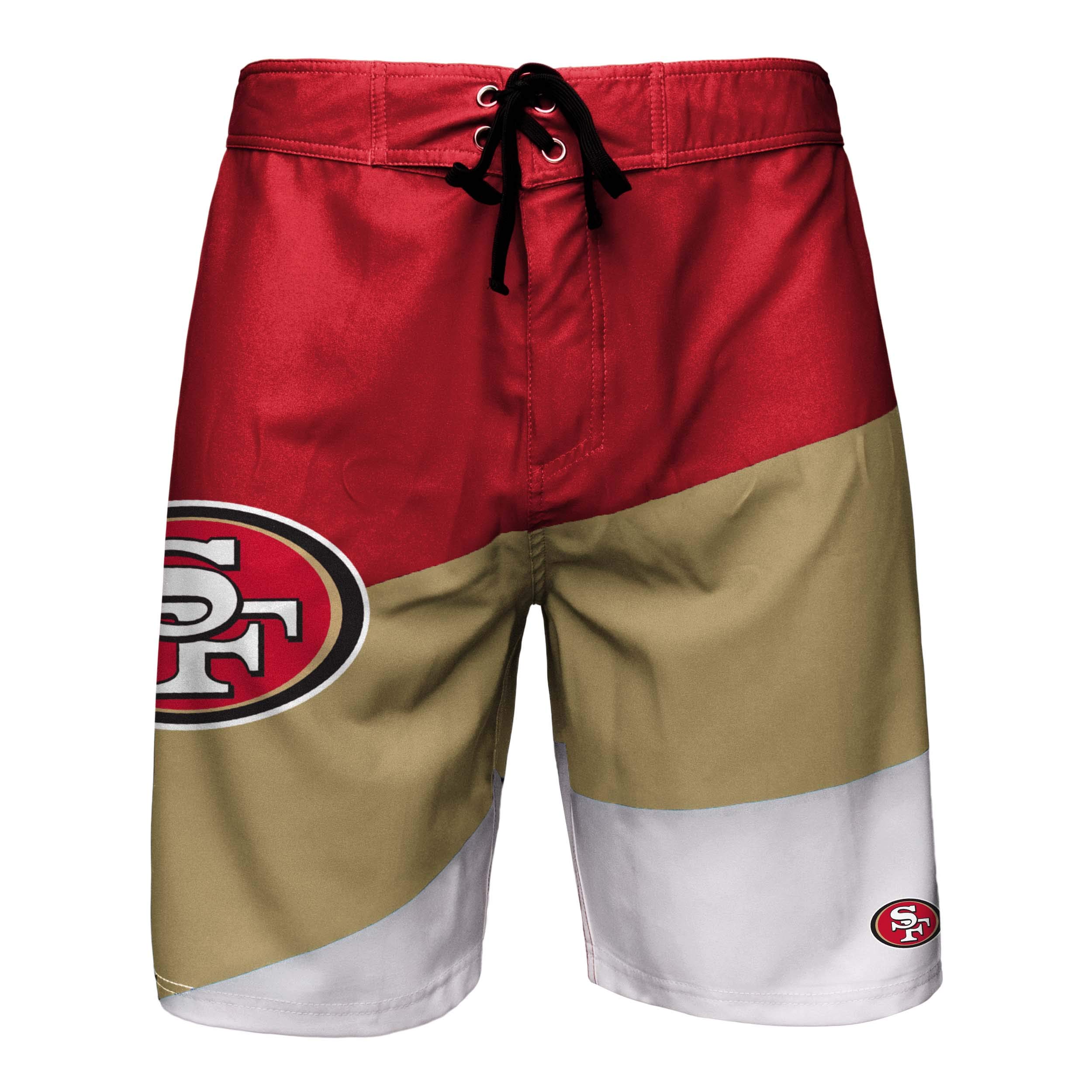 FOCO Mens NFL Team Logo Color Dive Swim Boardshorts