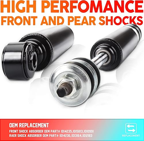 Miniatura 4 de Club Car DS Shocks, Club Car Precedent Shocks, Amortiguadores delanteros y traseros de carrito de golf para DS G&E 1988-up, Precedent G & E 2004-up,