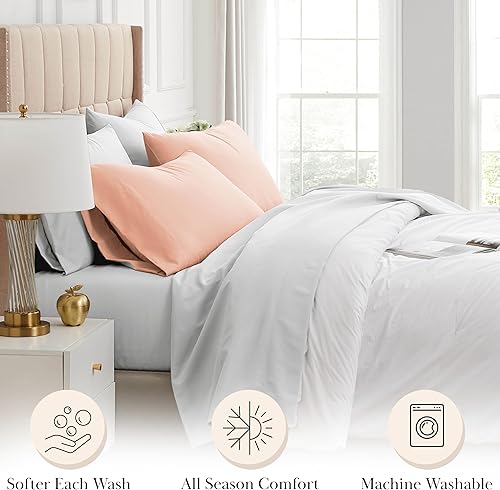 Miniatura 48 de Southshore Fine Living, Inc. Juego de 2 fundas de almohada de tamaño estándar, se adapta a almohadas de tamaño matrimonial, individual, queen, 10