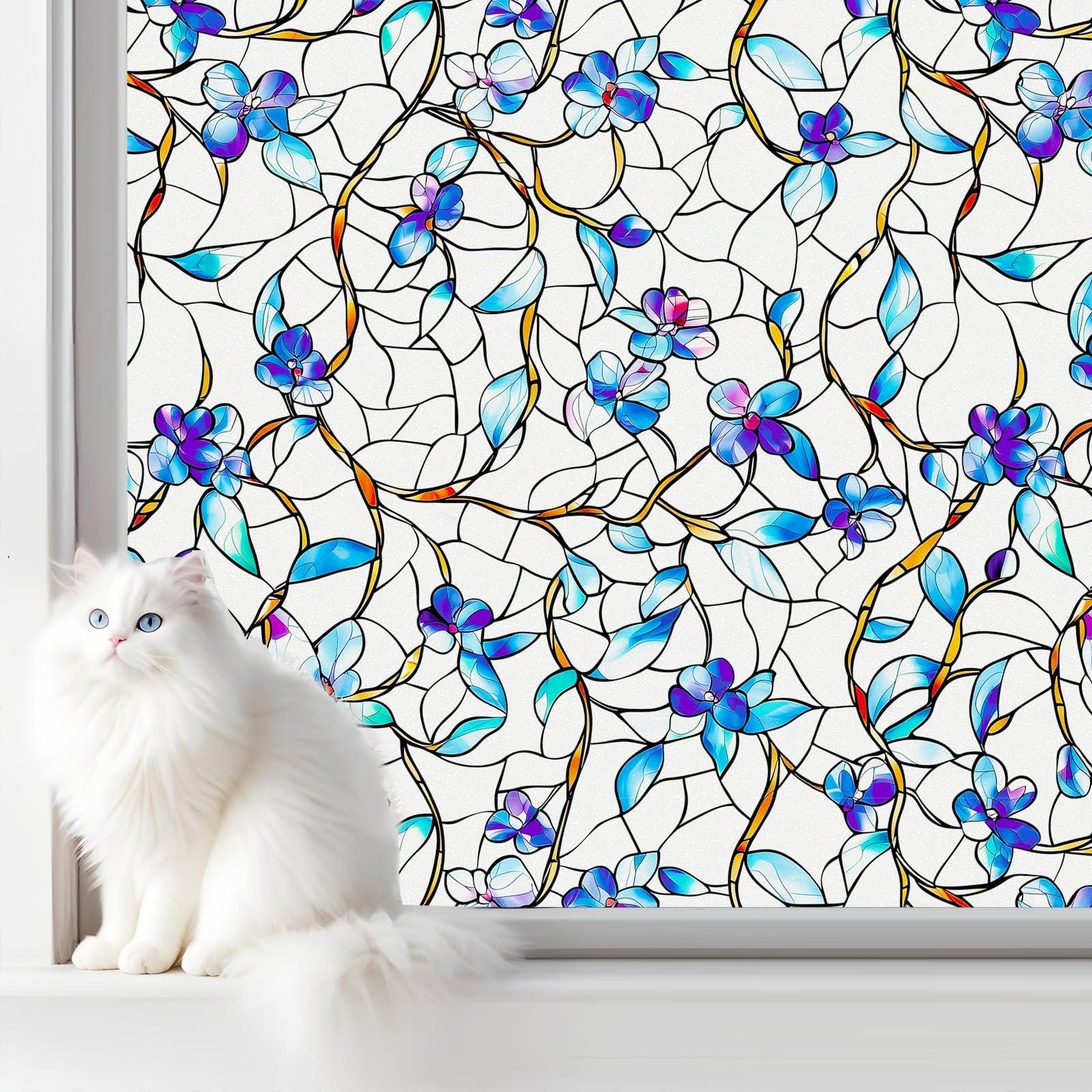 Frosted Glass Window Frosting Film Window Privacy Film One Way Privacy Windows Clings Static Cling Home Room Bathroom Spring Decor Car Decorations Tint Door Cover Renter Friendly Stickers