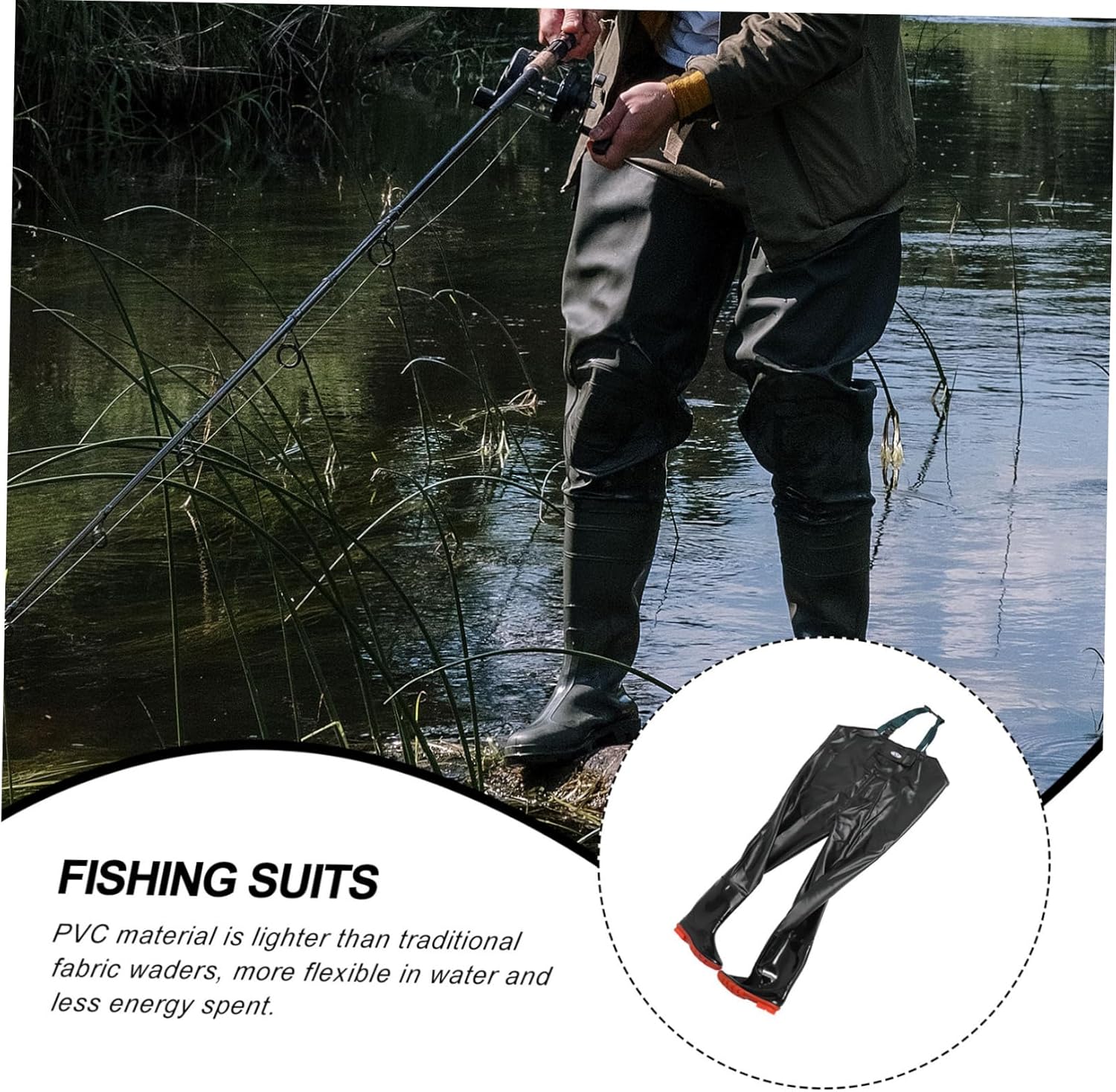 Lightweight Fishing Waders for Men and Women Material Flexible Design for Comfort for Fishing Hunting and Outdoor Activities