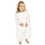 Tealbee Dreamsuit Toddler Sleep Sack with Feet - Walker Sleep Bag with Legs, Rayon made from Bamboo, Winter 1.5 TOG, 2-Way Zipper, 3T-4T - Brushed Black