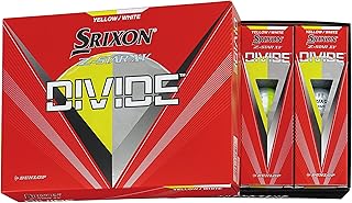 ダンロップゴルフボール SRIXON Z-STAR XV DIVIDE 2023年モデル 1ダース(12個入り) イエロー/ホワイト