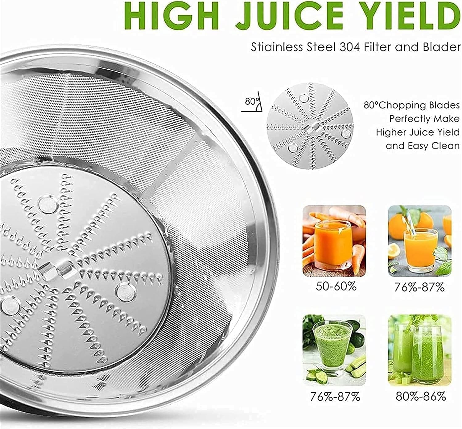 Juicer Machine,Juicer Machine Juice Extractor Big Mouth Large 3 Feedchute Easy to Clean Centrifugal 800W Motor