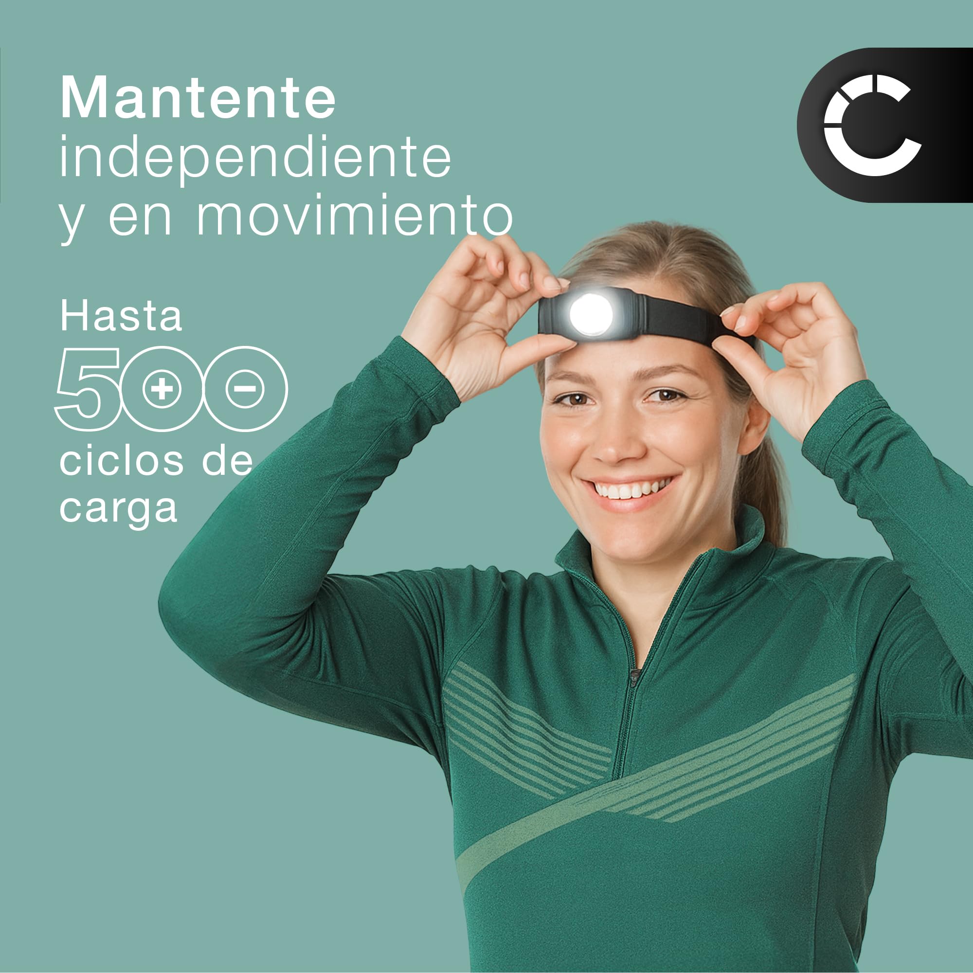 CELLONIC 1x Batería para Iluminación y Linternas Compatible con Petzl Swift RL, Swift RL Pro, E092DB00 - (2350mAh, 3.7V)