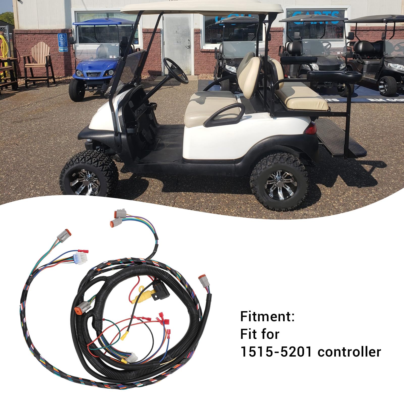 Cablaggio Golf Cart, Fascio Cavi Principale 103850301 e Gruppo Controller Compatibile con Club Car Precedent Elettrico 2012-2014, ricambio per impianto elettrico del carrello