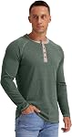 Sailwind Men's Henley Long Sleeve T-Shirt Cotton Casual Shirt