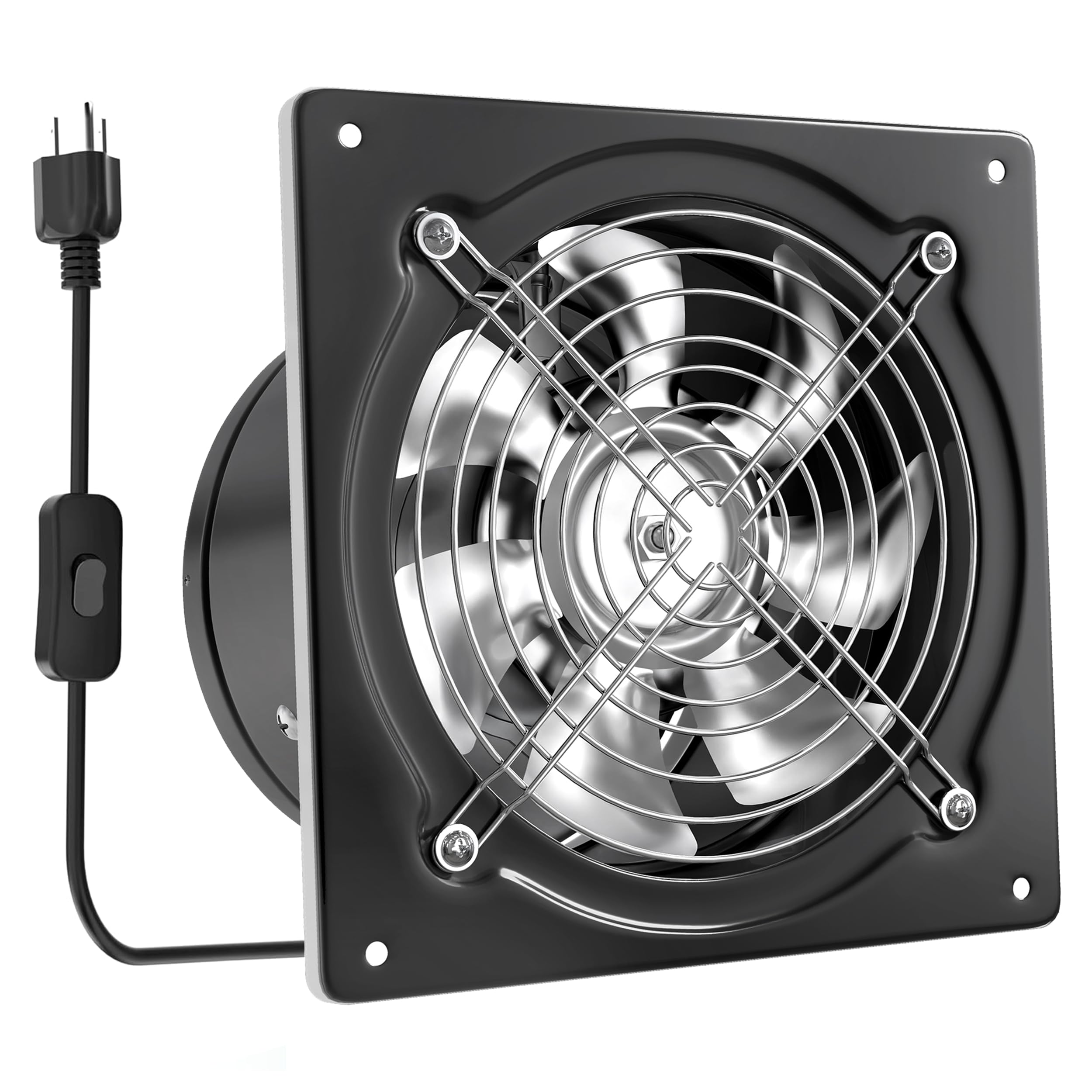 Amazon.co.jp: Okryain 換気扇 150mm 金属製換気扇 中間取付形ダクト  