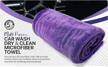 Motors Fast Drying Towels for Cars 31"x20" Car Wash Dry & Clean Microfiber Towel Twist-Loop Pile for Faster One-Pass Vehicle Cleaning Detailing Trucks SUVs Boats Superior Absorbency GSM1600