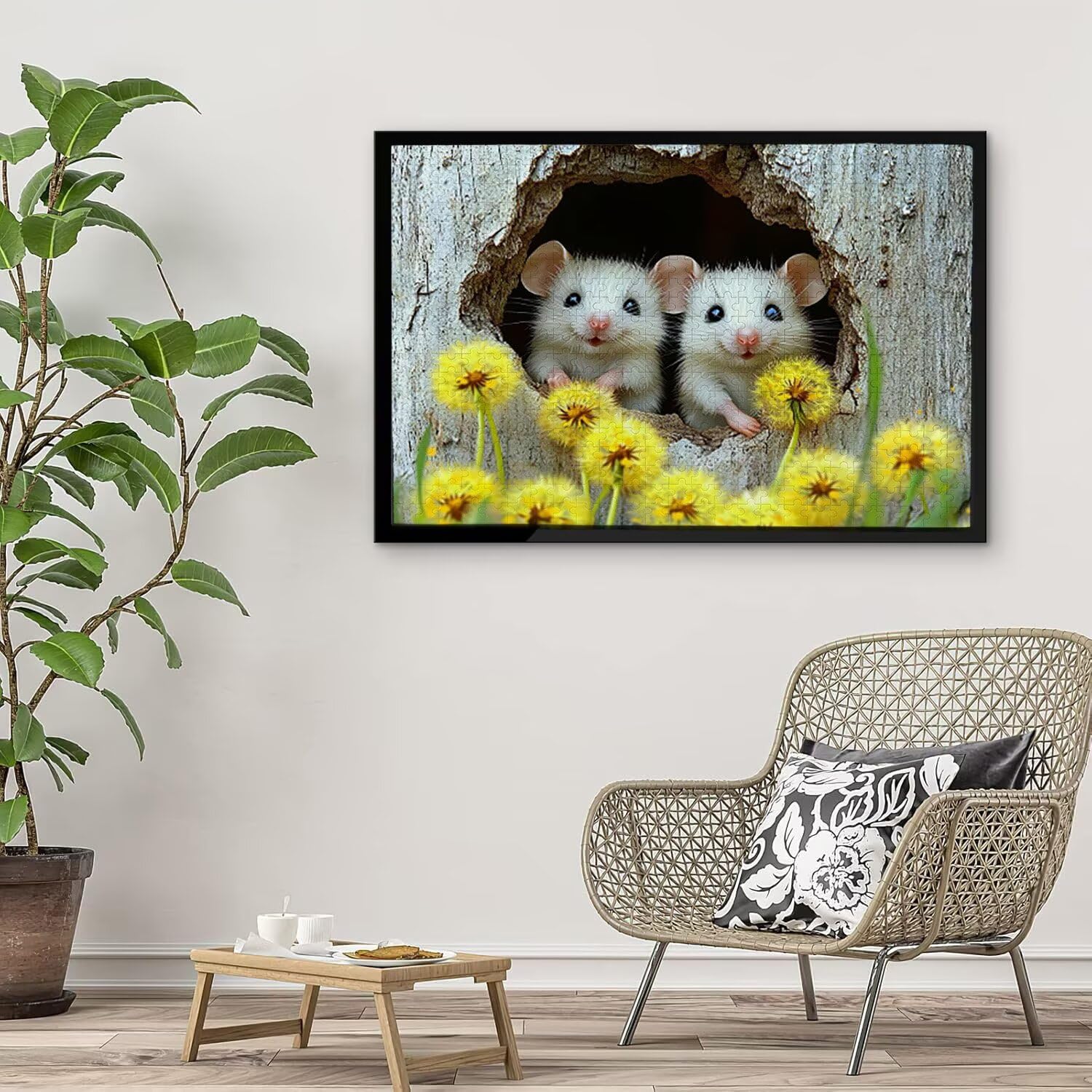 Puzzle in Legno per Adulti 3000 Pezzi | Carino topo| Giocattoli Educativi | Puzzle Adulti E Famiglie Decor | Dimensione Di 122x80cm | Regalo Adultis | Regali Natale (Formato: 48.8x32in) o-422