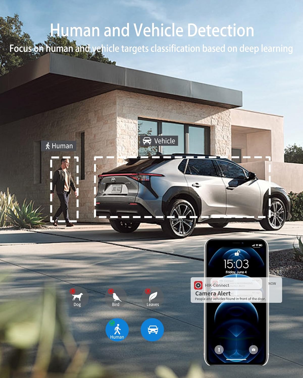 DS-2CD2386G2-IU 4K 8MP Turret PoE IP Camera Outdoor, Hik Acusense, DarkFighter, IP67 Waterproof, H.265+, Built-in Mic, 2.8mm Lens, Work with Ⲏіk-Connect