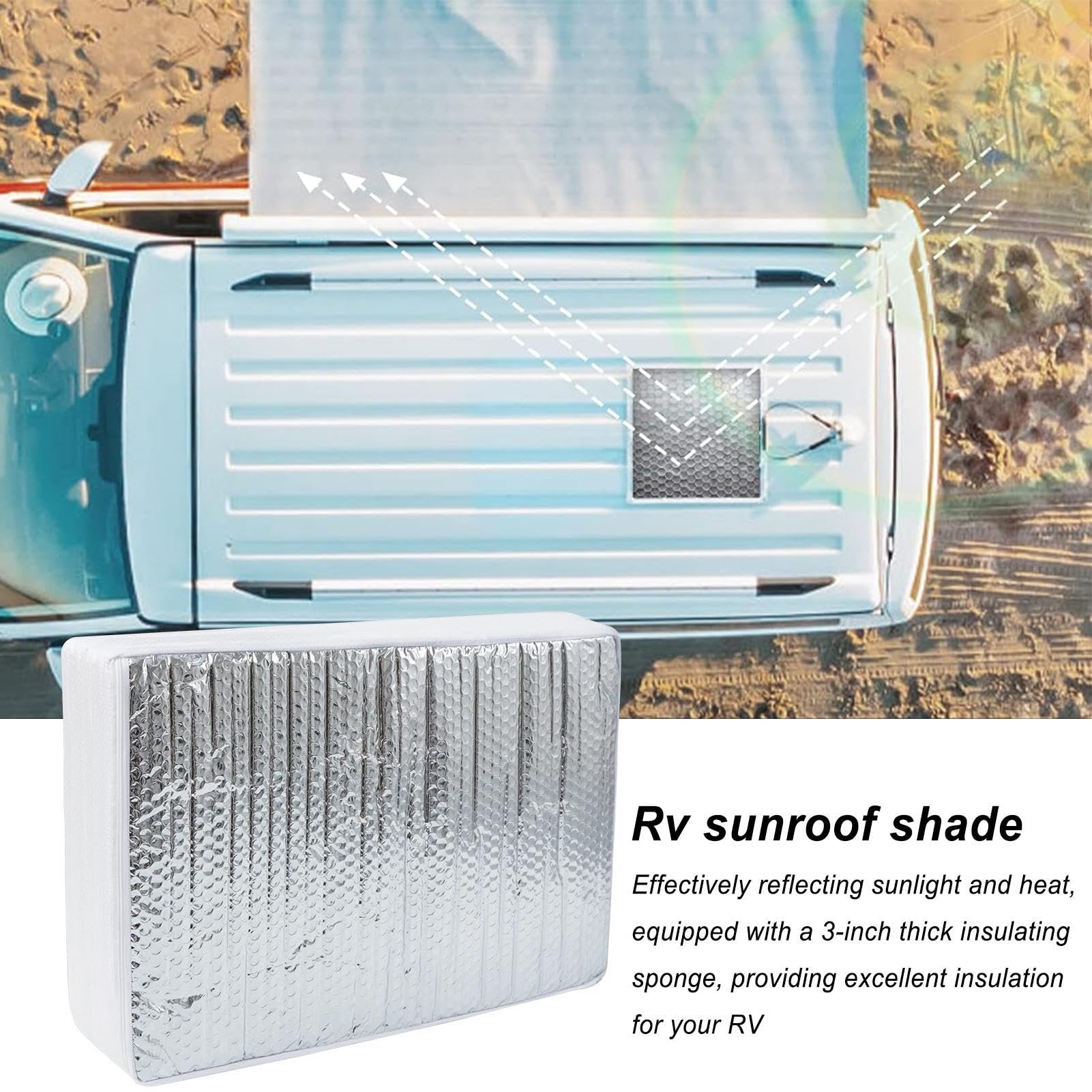 Isolateur de Ventilation pour Camping-Car – Pare-Soleil pour Lucarne, Stores de Protection UV pour Ventilation de Camping-Car | Pare-Soleil réfléchissant pour Lucarne de Camping-Car, Pare-Soleil pour