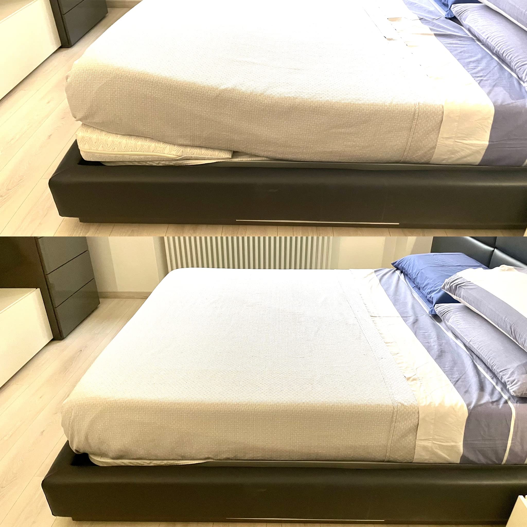 Cuscino a Cuneo Alza Gambe Resingomm – Made in Italy – Supporto Ergonomico per Gambe, Schiena – Imbottitura ad Alta Densità, Rivestimento Sfoderabile – Comfort e Benessere