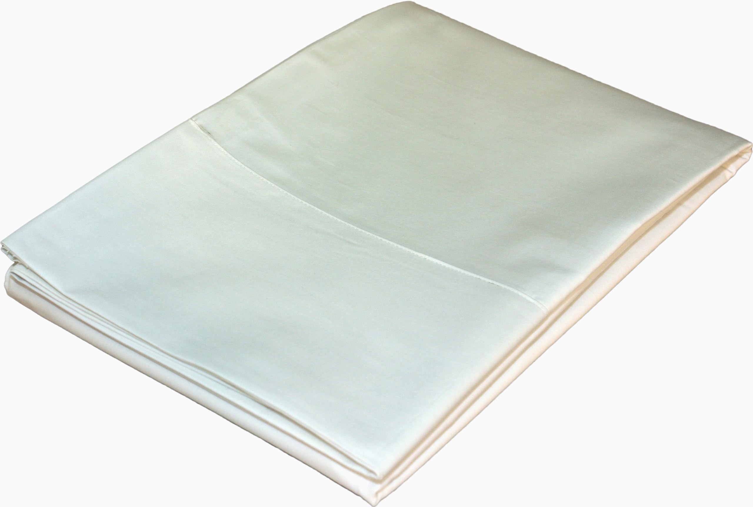 White Loft 420 Single Thread Count Cotton Open End Pillowcase, Standard, Natural, Set of 2
