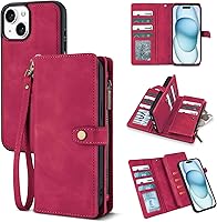 Vista 30 de TwoHead Funda tipo cartera para iPhone 12 Pro Max con tarjetero, funda magnética desmontable para teléfono 12 Pro Max, piel sintética, a prueba