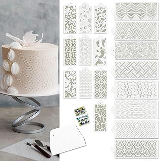 Cake Stencils - Cookie Stencils for Royal Icing, Templates for Buttercre...