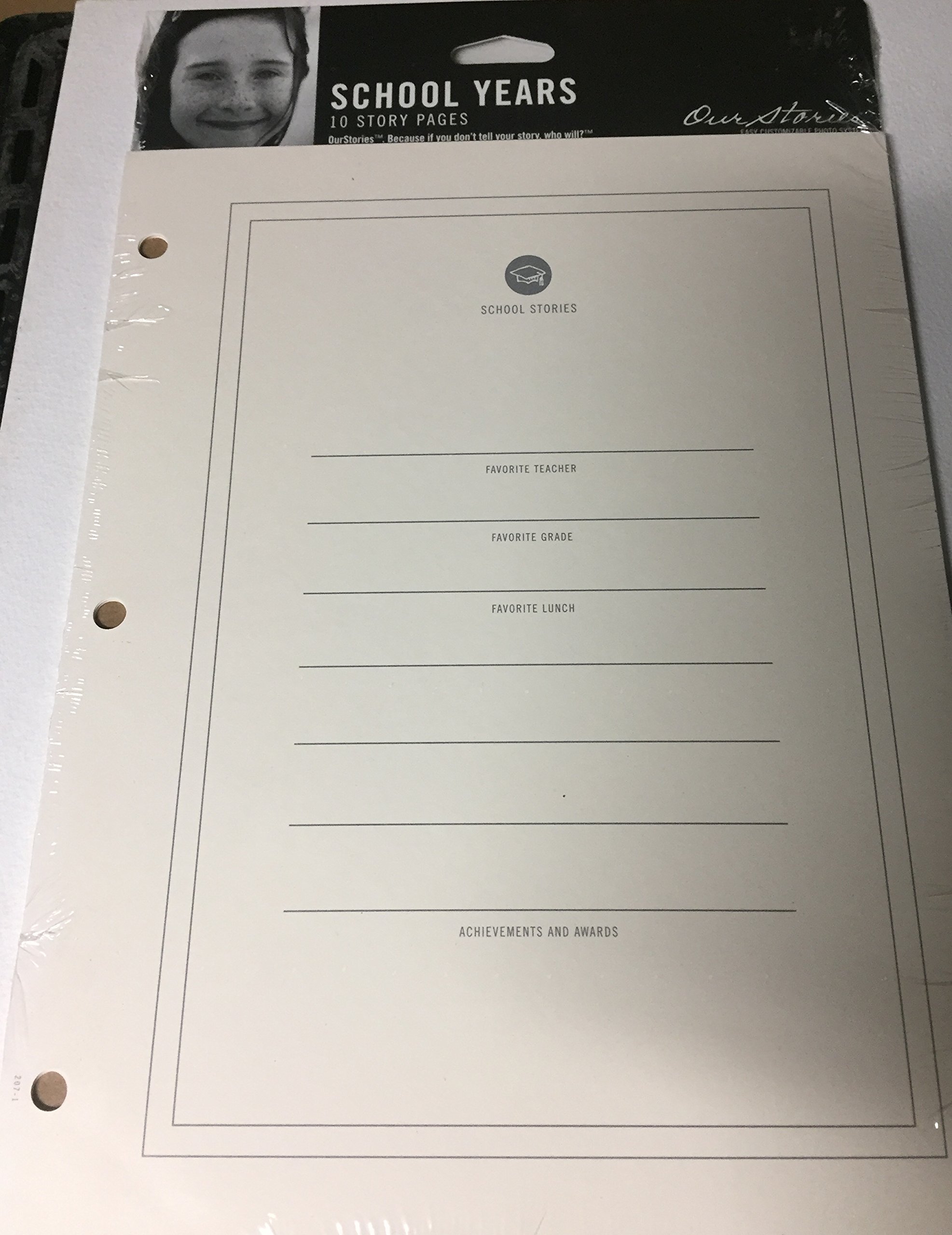 Scrapbook Supplies "Our Stories" Story Pages - School Years