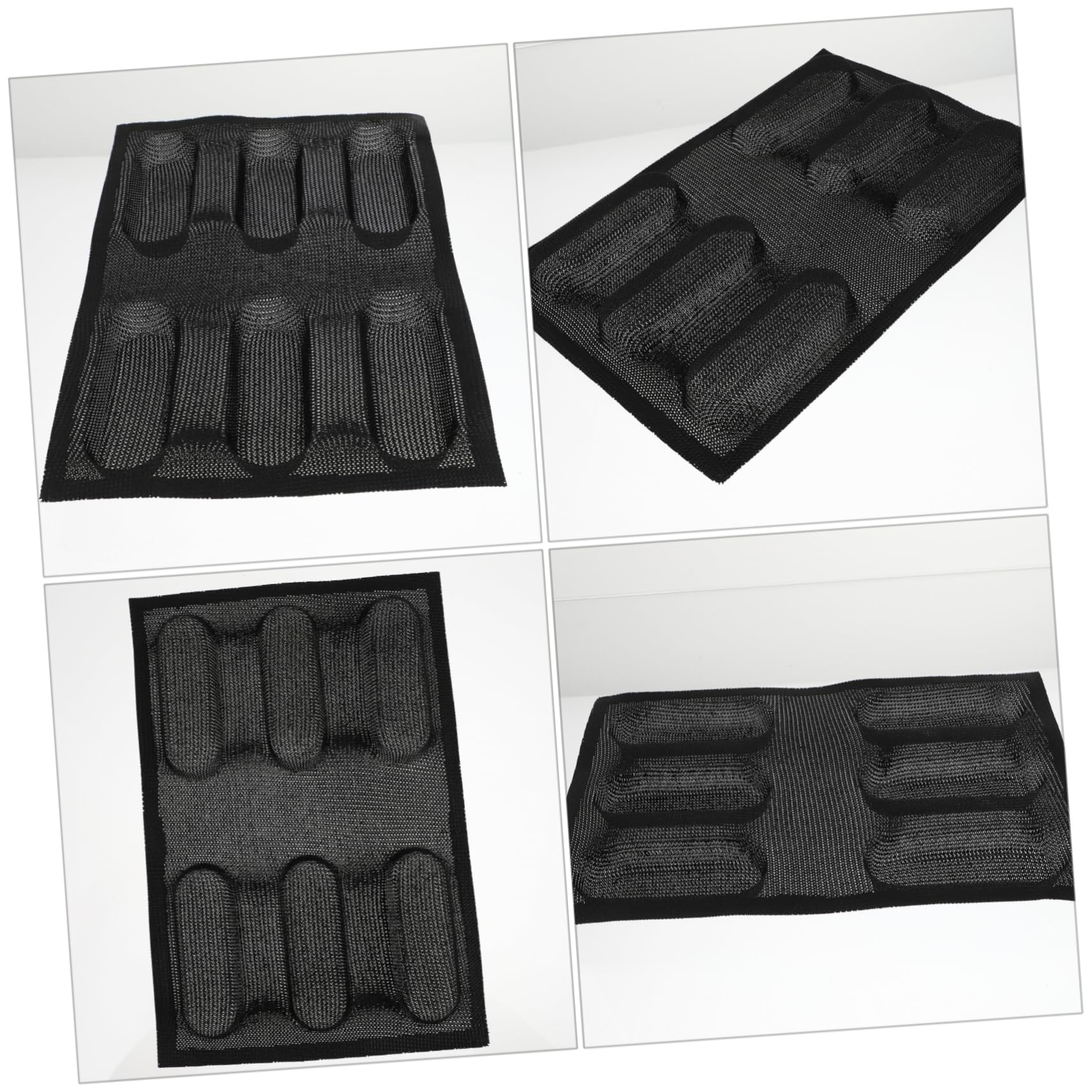 Alipis 2pièces Moule à Silicone Non-adhésif Outil De Boulangerie Respirant Pour Pâtisserie Et Cuisine Noir