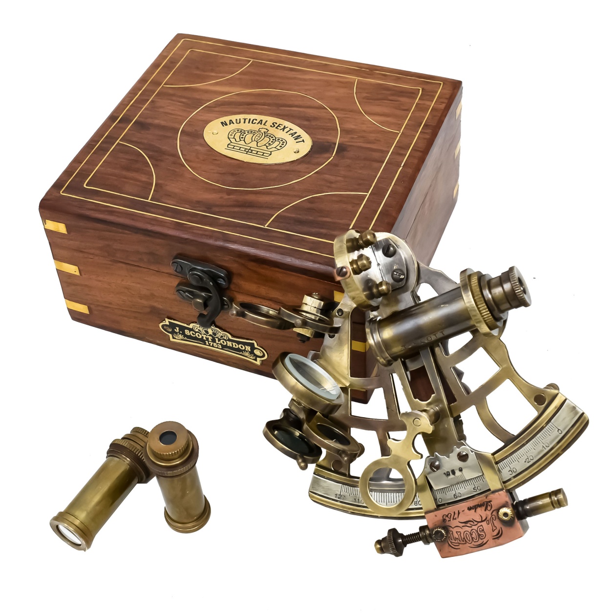 Amazon.com: Vintage Brass Nautical Sextant German J Scott Replica