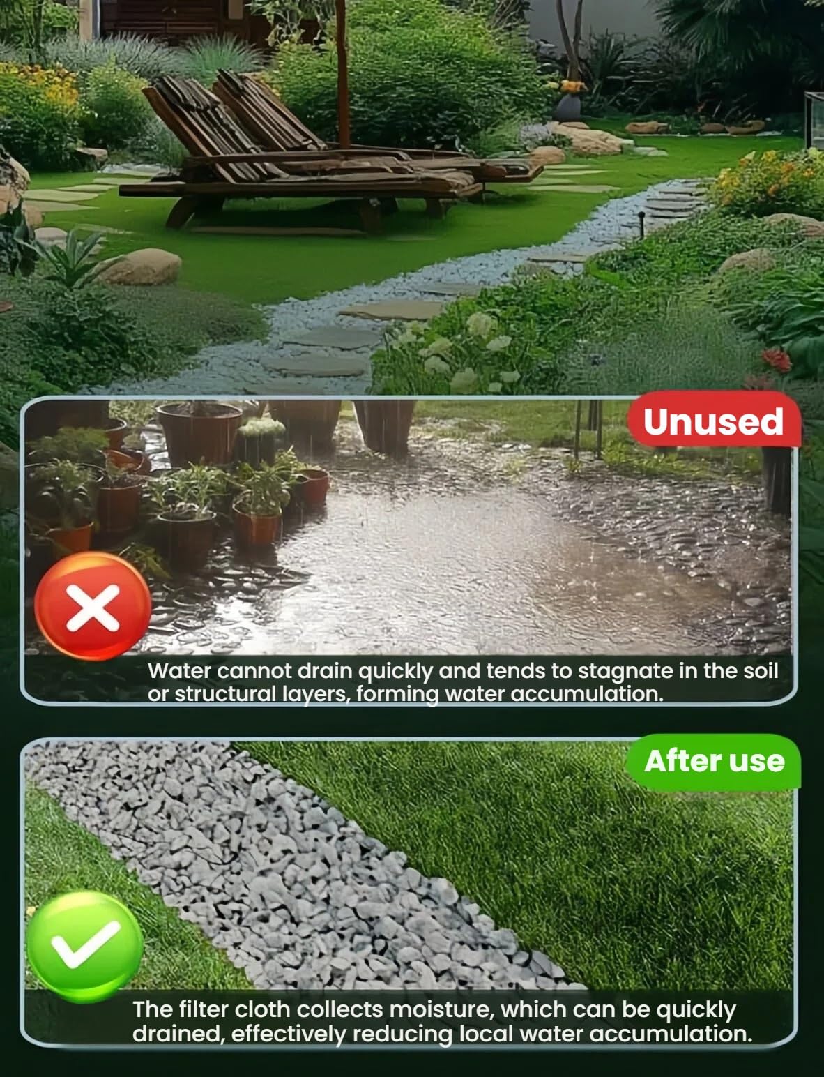 Tubo flessibile di drenaggio perforato ondulato diametro 15 cm per drenaggio francese leggero lungo 100 cm ideale per cortile, strada e giardino