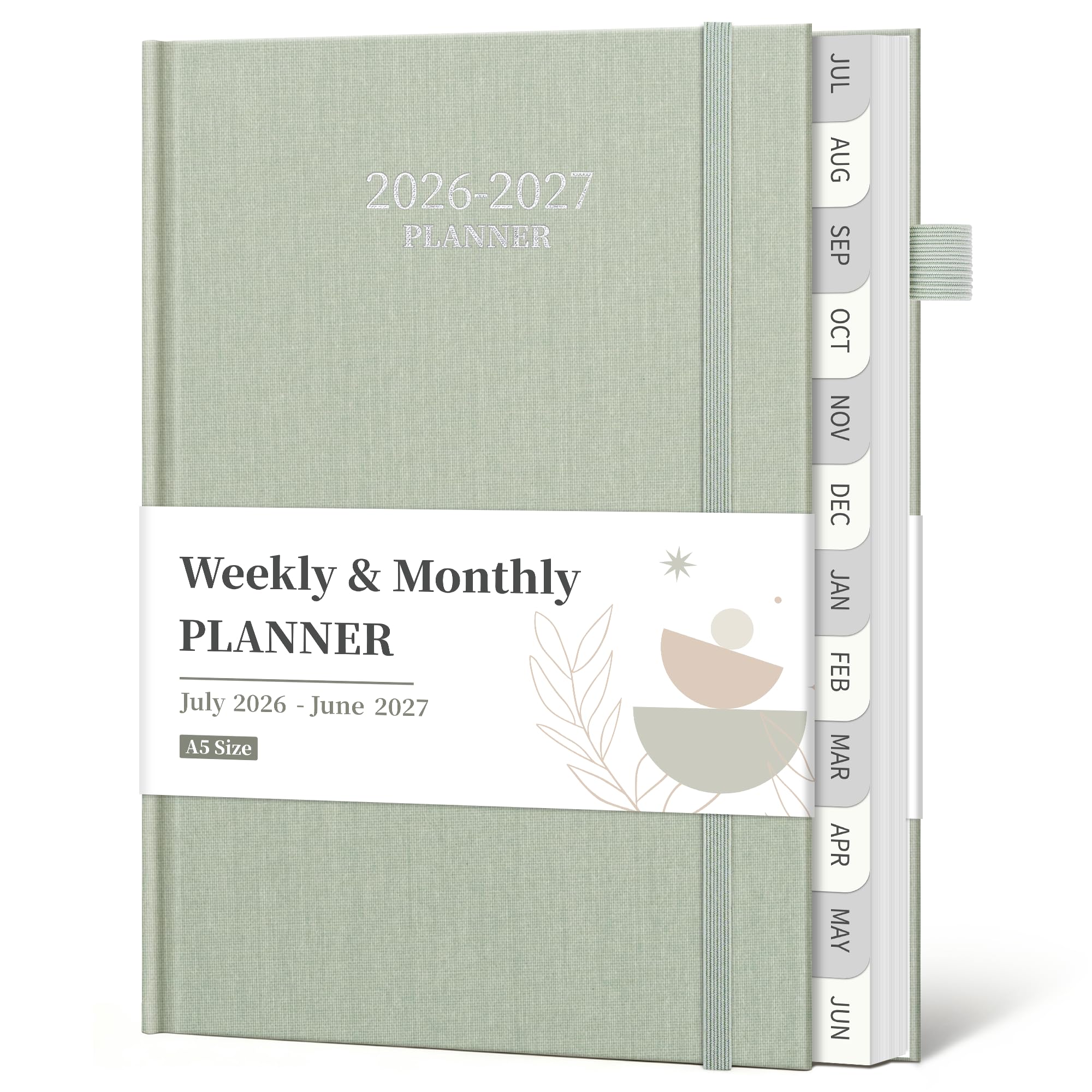2026-2027 Planner, Weekly and Monthly Calendar Planner, Jul 2026 - Jun 2027