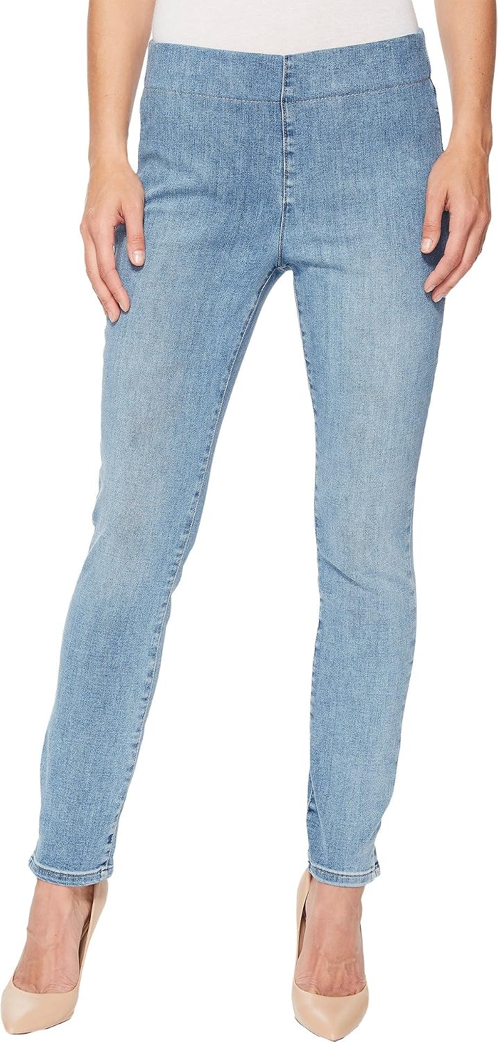 NYDJ Petite Skinny Ankle Pull-On Jeans