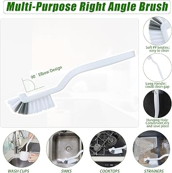 12PCS Crevice Cleaning Brush Set, Hard Bristle Bathroom Tile Grooves Gap Cleaning Brush Multifunctional Grout Brush Tools for Small Spaces Kitchen Tile