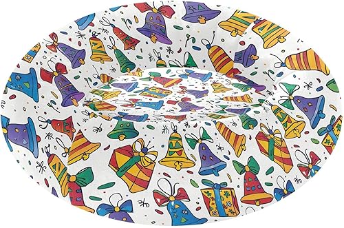 KLL Colorful Bells Gifts Santa Christmas Donut Cuddler Pet Cat Bed fluffier Cat Pillow Bed for Medium Size Pets Sleeping Camas para mascotas Grandes