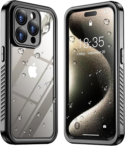 Miniatura 8 de SPIDERCASE Solo diseñada para iPhone 13 Pro Max, funda delgada para iPhone 13 Pro Max de 6.7 pulgadas, transparente Naranja,Negro /