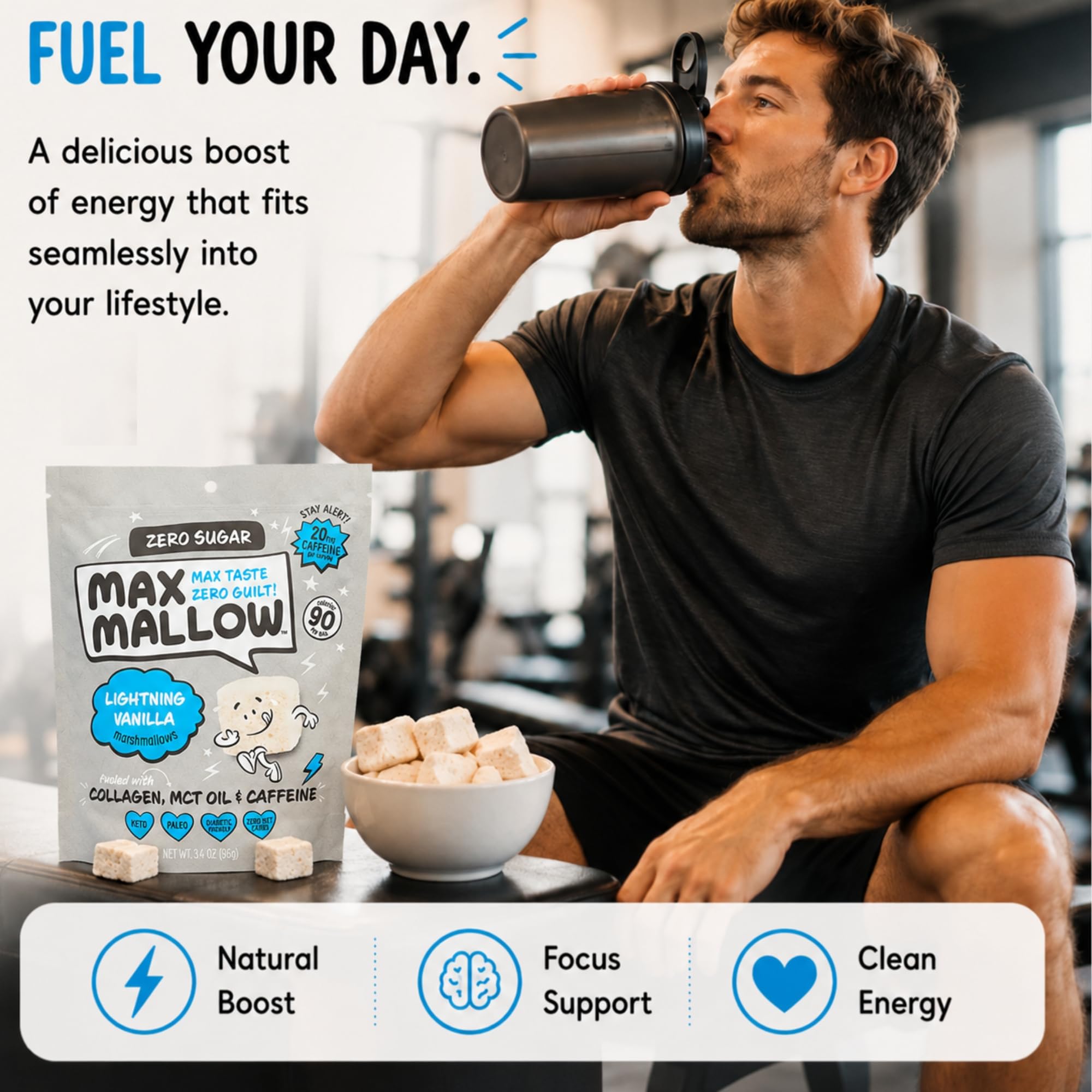 Amazon.com : Max Mallow Sugar Free Marshmallows - Keto Friendly