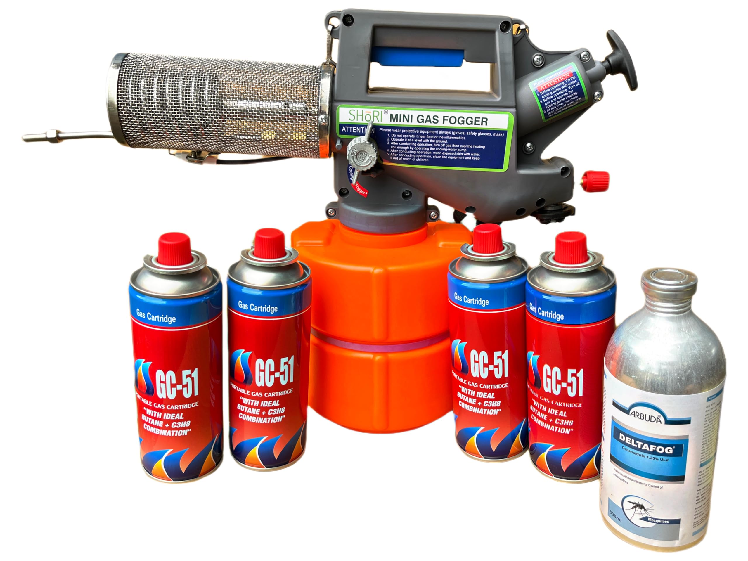SHoRI New Enhanced Tank for Mini Fogging Machine with Advanced Features: Heavy Duty, Effective Mosquito and Pest Control (SHoRI FOG-1, GAS CAN - 4, 500ML DELTAFOG)
