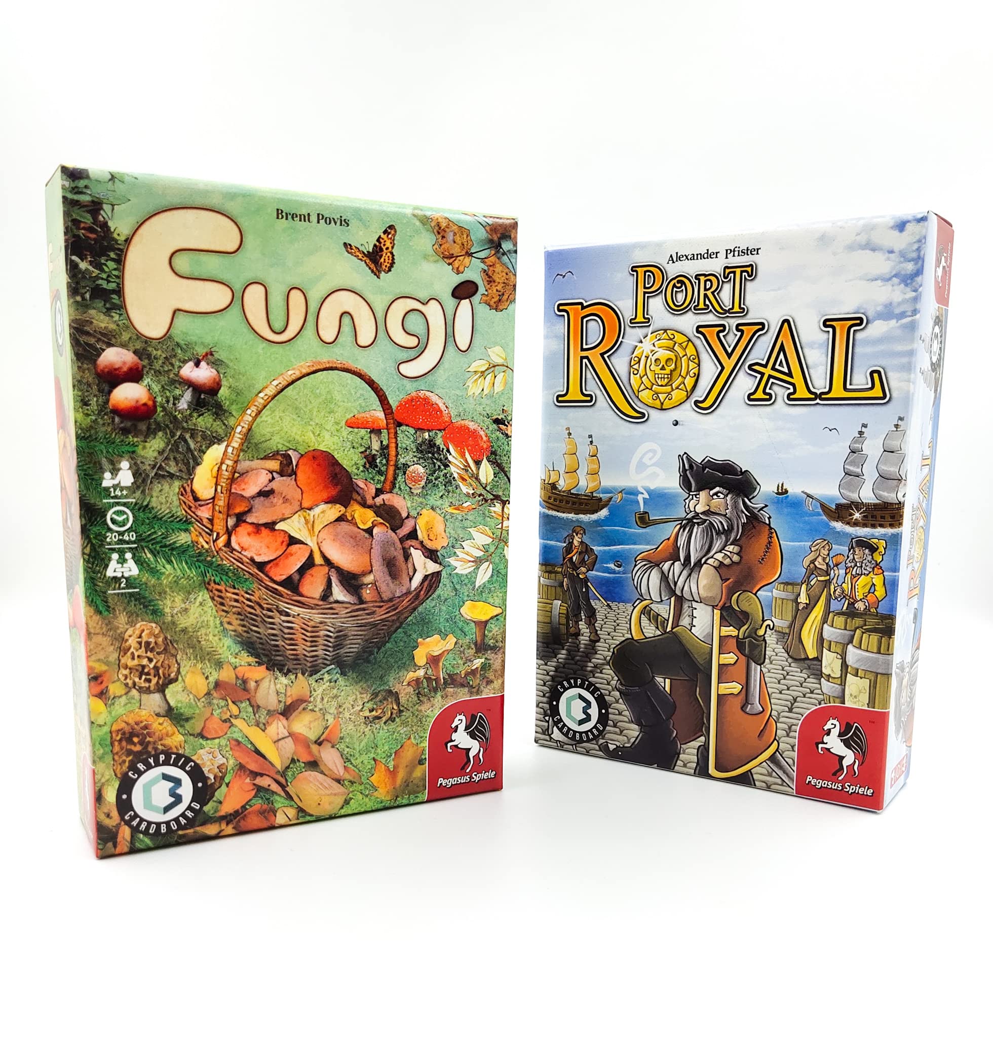 Port Royal and Fungi (Morels) Bundle | Set of 2 Strategic and Fun Card Games That are Easy to Learn for Ages 10+