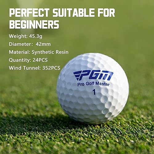Miniatura 6 de PGM Premium Golf Balls - Performance Golf Ball for Distance and Straighter Shots - Two-Piece Golf Ball Designed for Advanced Golfers