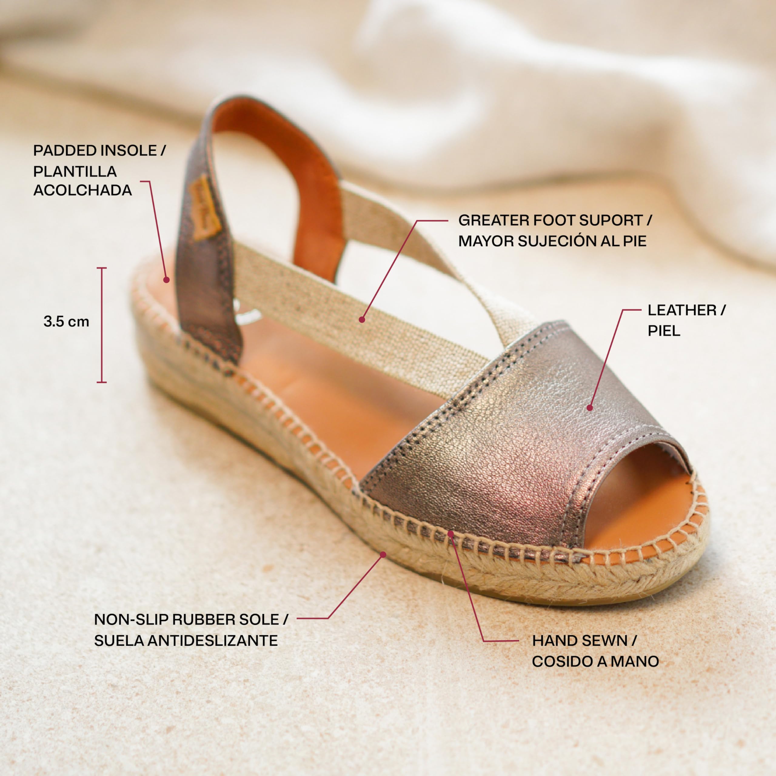 Toni Pons Etna - Sandalo Cross Platform da Donna Realizzato in Pelle.