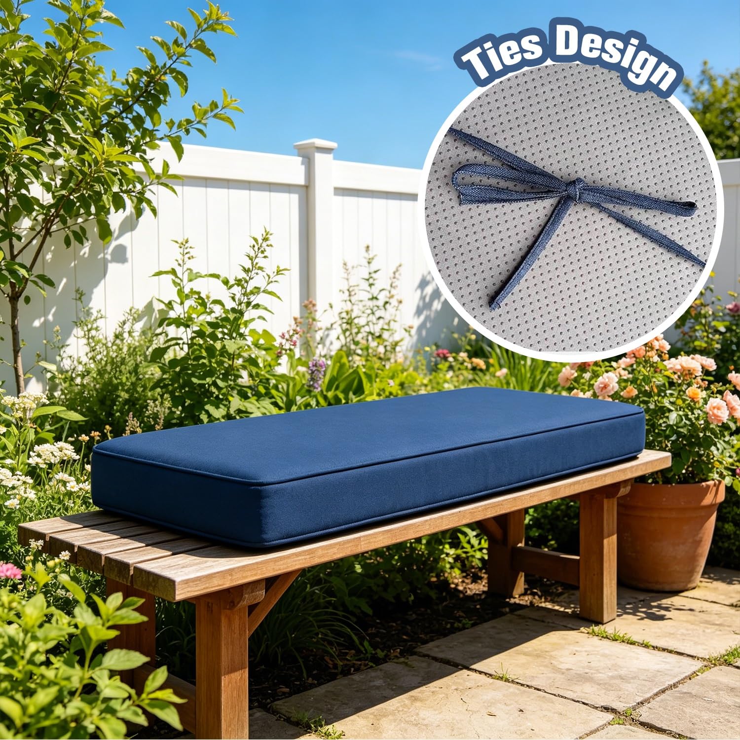 Cuscino Panca Esterno Impermeabile Cuscino per Panca da Interno Cuscino Seduta con Fondo Antiscivolo, Cuscini Impermeabili da Esterno per Giardino, Patio, Finestra(17 dark gray,165x60x5cm)