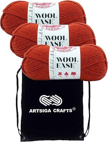 Lion Brand Wool Ease Koi 620-033 - Ovillo de lana para tejer y tejer (3 madejas, con el mismo lote de tinte), mediano #4, para tejer y tejer con