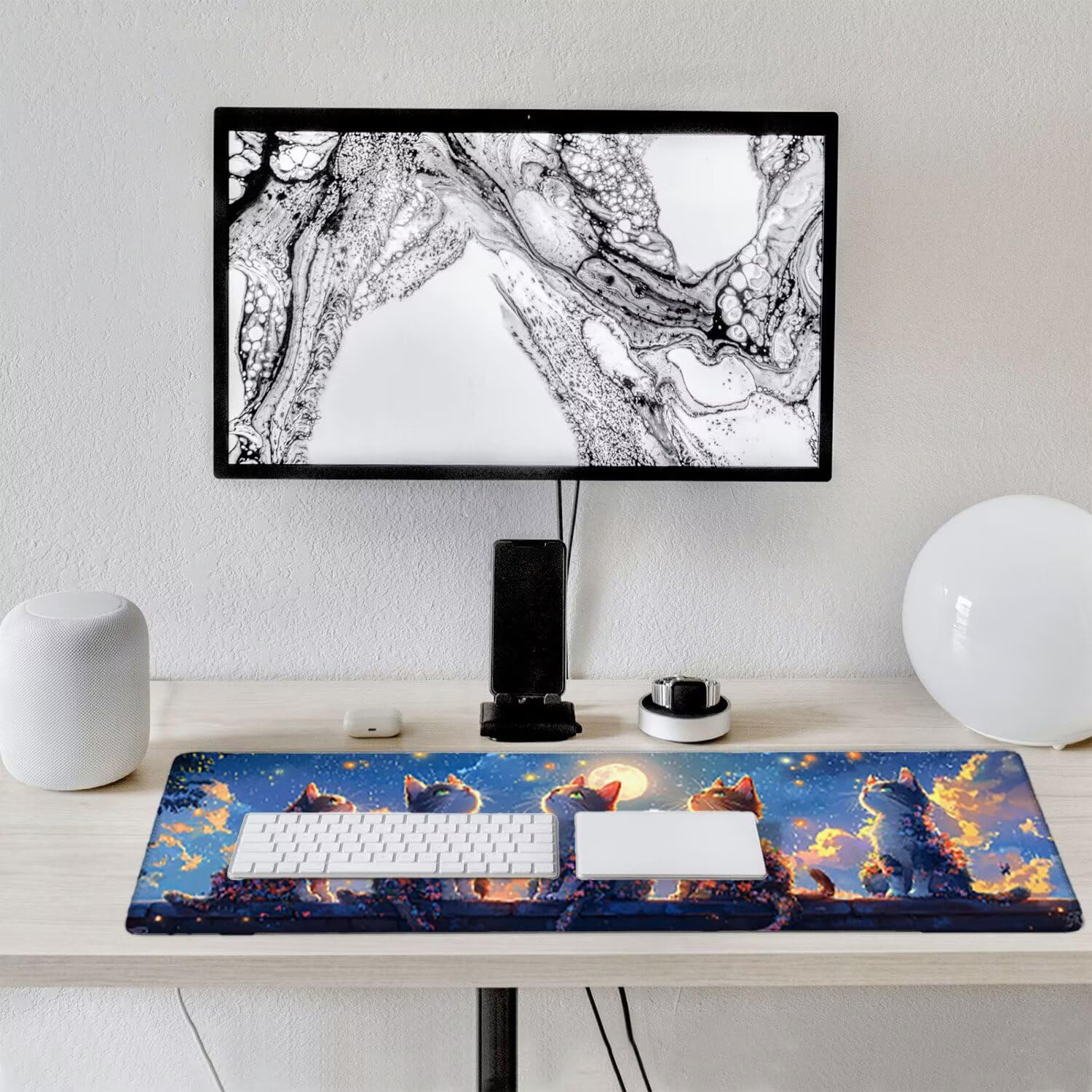 Podkładka pod mysz do gier, duża podkładka pod mysz, 1200 x 400 x 3 mm, podkładka pod mysz XXL, mata na biurko, ulepszona precyzja i prędkość, gumowa podstawa zapewnia stabilny chwyt na gładkich
